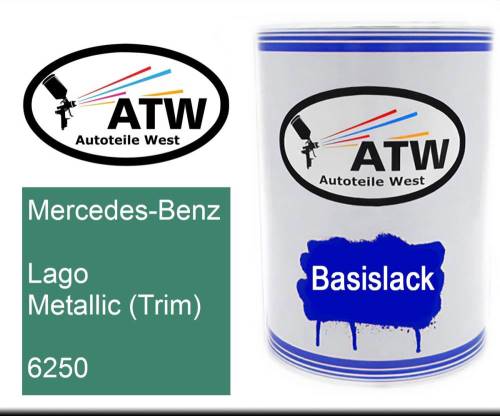 Mercedes-Benz, Lago Metallic (Trim), 6250: 500ml Lackdose, von ATW Autoteile West.